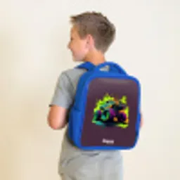 Neon Wheels Kinderrugzak - Blauw middel -sfeer2