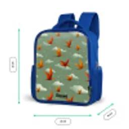 Patroon - Dino - Pterosaurussen Kinderrugzak - Blauw middel -productfoto_formaten