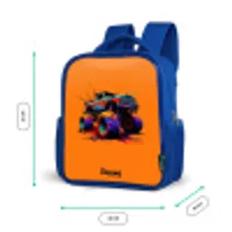 Rainbow Wheels Kinderrugzak - Blauw middel -productfoto_formaten