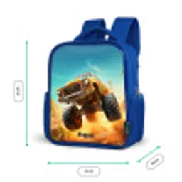 Zandsloper Kinderrugzak - Blauw middel -productfoto_formaten