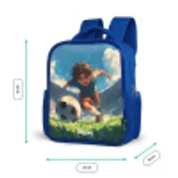 Stadion - Voetbal - Jongen Kinderrugzak - Blauw middel -productfoto_formaten