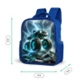 Thunder Wheels Kinderrugzak - Blauw middel -productfoto_formaten