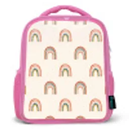 Boho - Regenboog - Patroon Kinderrugzak - Roze middel 863 -3d