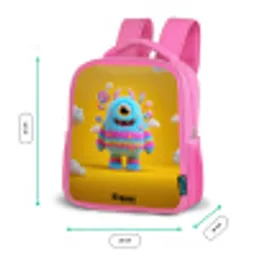 Snoep - Monster - Regenboog Kinderrugzak - Roze middel -productfoto_formaten