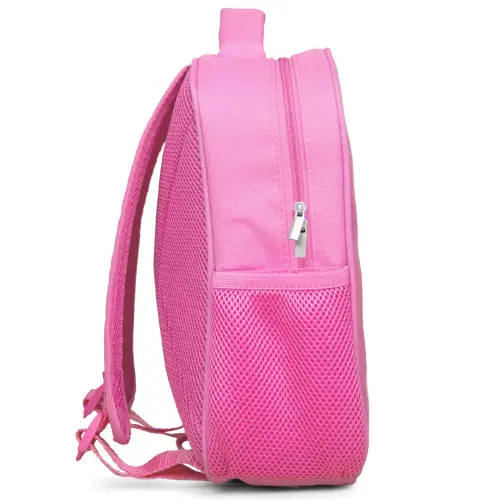 Vrolijk Smiley-patroon Kinderrugzak - Roze middel -zijkant