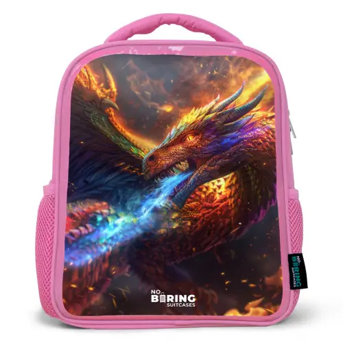 Chroma krijger Kinderrugzak - Roze middel -3d
