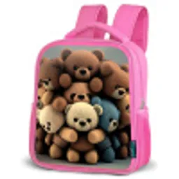 Knuffelberen Kinderrugzak - Roze middel -schuin