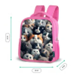Snoezige Snuitjes Kinderrugzak - Roze middel -productfoto_formaten