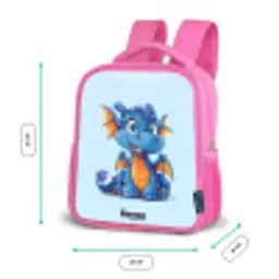 Dinky draakje Kinderrugzak - Roze middel -productfoto_formaten