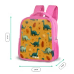 Dino - Dieren - Patroon Kinderrugzak - Roze middel -productfoto_formaten
