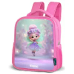 Elf - Tover - Magisch Kinderrugzak - Roze middel -schuin