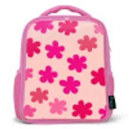 Bloemen - Patroon - Roze Kinderrugzak - Roze middel -3d