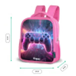 Game - Controller - Neon Kinderrugzak - Roze middel -productfoto_formaten