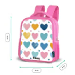 Hartenpatroon Kinderrugzak - Roze middel -productfoto_formaten