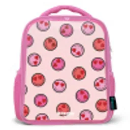 Hartje - Smiley - Patroon Kinderrugzak - Roze middel -3d