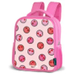 Hartje - Smiley - Patroon Kinderrugzak - Roze middel -schuin