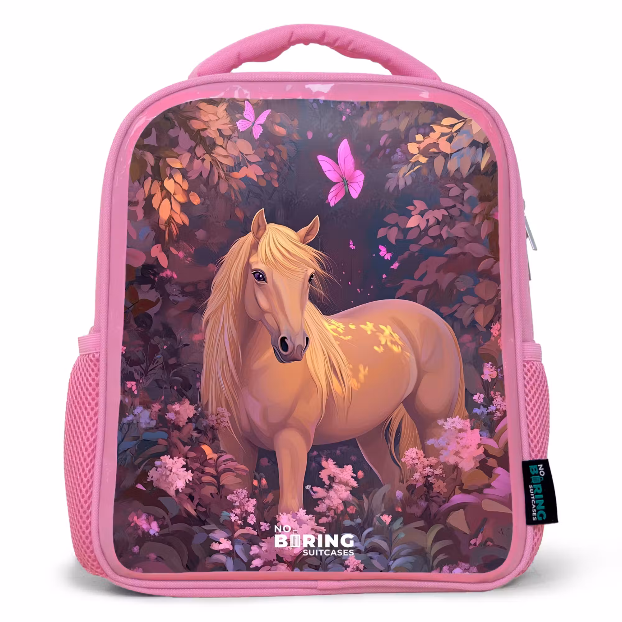 Kids' Backpacks Pink -. Horse - Flowers - Purple - Butterfly