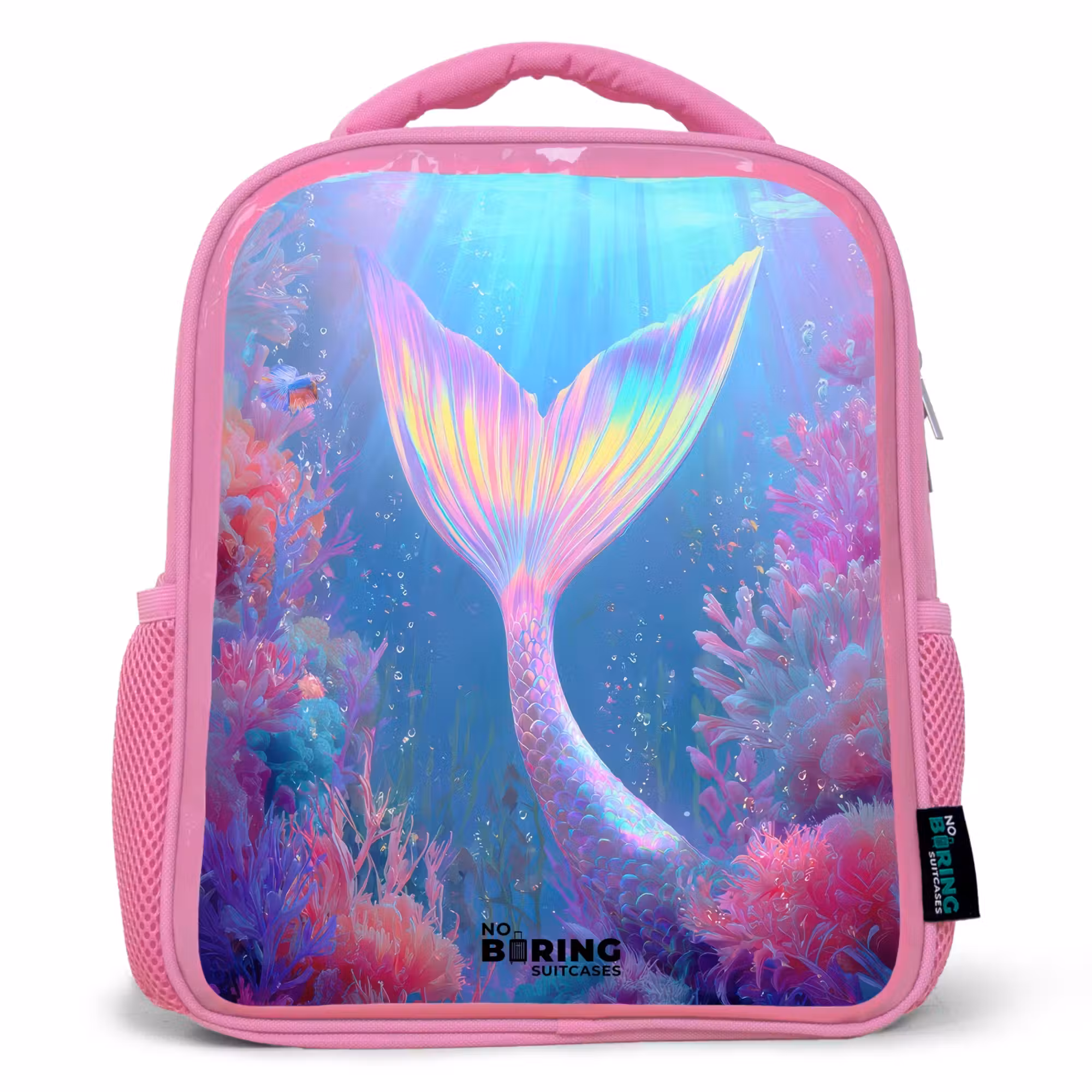 Kids' Backpacks Pink -. Mermaid - Coral - Water