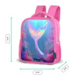 Zeemeermin - Koraal - Water Kinderrugzak - Roze middel -productfoto_formaten