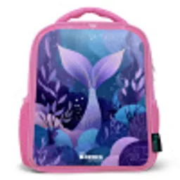 Zeemeermin - Onderwater - Paars - Blauw Kinderrugzak - Roze middel -3d
