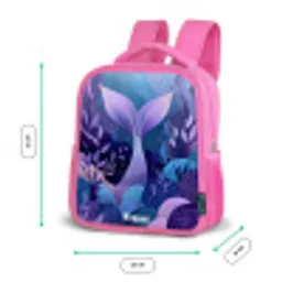 Zeemeermin - Onderwater - Paars - Blauw Kinderrugzak - Roze middel -productfoto_formaten