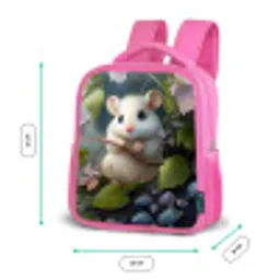 Muffin Muisje Kinderrugzak - Roze middel -productfoto_formaten
