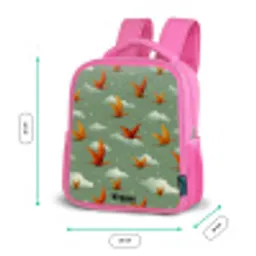Patroon - Dino - Pterosaurussen Kinderrugzak - Roze middel -productfoto_formaten