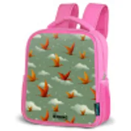 Patroon - Dino - Pterosaurussen Kinderrugzak - Roze middel -schuin