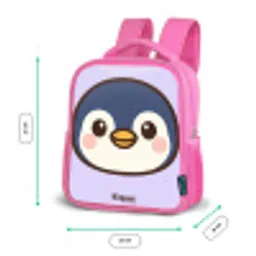 Pinguïn Kinderrugzak - Roze middel -productfoto_formaten