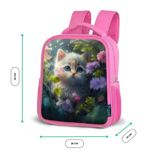 Pippa Poes Kinderrugzak - Roze middel -productfoto_formaten