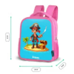 Piraat klaar om te plunderen Kinderrugzak - Roze middel -productfoto_formaten