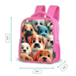 Hondsdolheid Kinderrugzak - Roze middel -productfoto_formaten