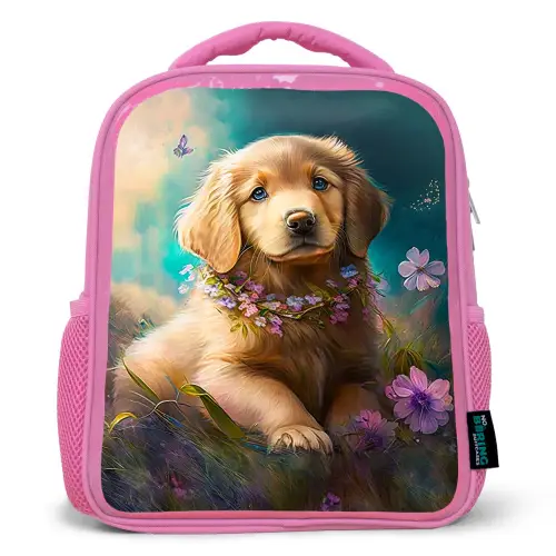 Sammy Snuit Kinderrugzak - Roze middel -3d