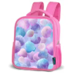 Schelpen - Paars - Blauw - Patroon Kinderrugzak - Roze middel -schuin