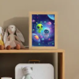 Alien - Astronaut - Ruimte - Planeten Light Box met kabel klein -sfeer2_kind