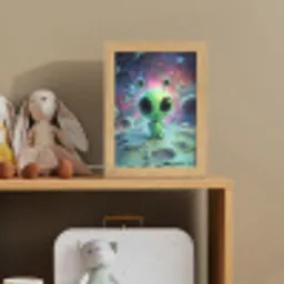 Alien - Groen - Planeten - Ruimte Light Box met kabel klein -sfeer2_kind