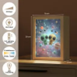 Aliens - Ruimte - Planeten Light Box met kabel klein -USP_NL