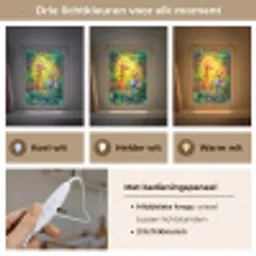 Dieren - Jungle - Giraf - Olifant - Aapje Light Box met kabel klein -USP_lichtkleurNL