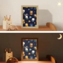 Dieren - Sterrenhemel - Ruimte Light Box met kabel klein -sfeer3_kind