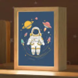 Astronaut - Planeten - Raket Light Box met kabel klein -zzz_3d_website