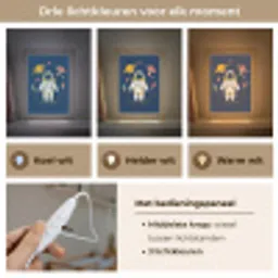 Astronaut - Planeten - Raket Light Box met kabel klein -USP_lichtkleurNL