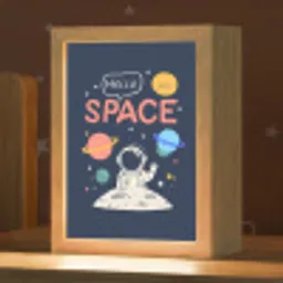 Astronaut - Ruimte - Planeten Light Box met kabel klein -zzz_3d_website
