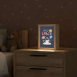 Astronaut - Ruimte - Planeten Light Box met kabel klein -sfeer1_kind