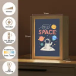 Astronaut - Ruimte - Planeten Light Box met kabel klein -USP_NL