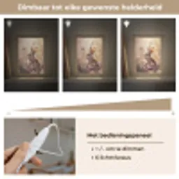 Konijntje - Bruin - Bloemen - Vlinders Light Box met kabel klein -USP_dimbaarNL