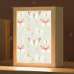 Vlinder - Patroon - Pastel Light Box met kabel klein -zzz_3d_website