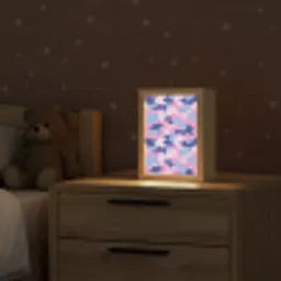 Camouflage - Patroon - Donkerblauw Light Box met kabel klein -sfeer1_kind