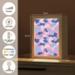 Camouflage - Patroon - Donkerblauw Light Box met kabel klein -USP_NL