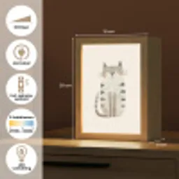 Kat - Dieren - Beige Light Box met kabel klein -USP_NL