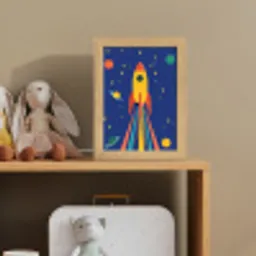 Kleurrijk - Raket - Ruimte Light Box met kabel klein -sfeer2_kind